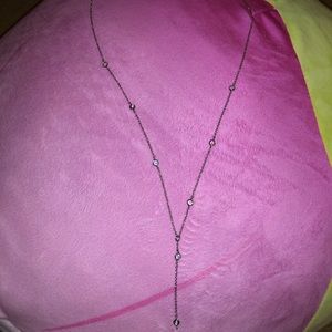 Super cute silver shiny necklace from express